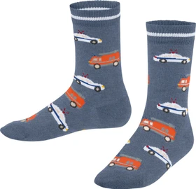 Falke Police and Fire Cars Socken light jeans (Junior)