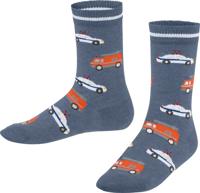 Falke Police and Fire Cars Socken light jeans (Junior)