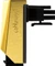 CableMod 12VHPWR Winkeladapter 90 Grad, Variante B, Sense-Pins an der Oberseite, gold Vorschaubild