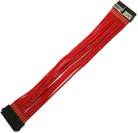 Nanoxia 24-Pin ATX Verlängerung 30cm, sleeved rot (NX24V3ER)