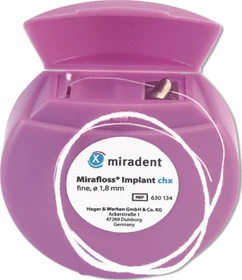 Miradent Mirafloss Implant chx fein Zahnseide, 7.5m