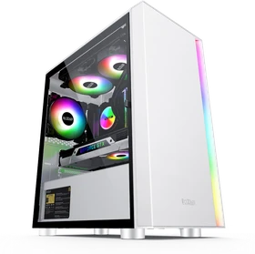 PCCooler Platinum LM300 ARGB, weiß, Glasfenster