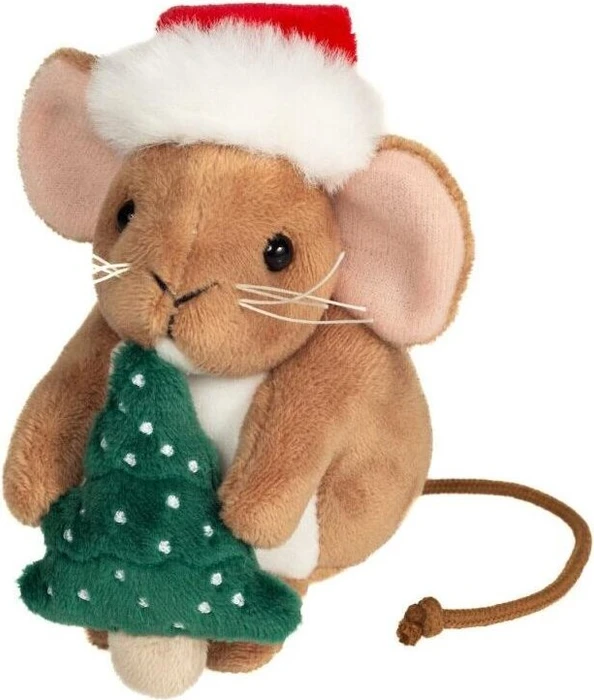 Teddy Hermann Weihnachtsmaus mit Tannenbaum 11cm