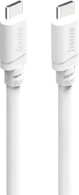 Hama Ladekabel USB-C/USB-C 60W 1m weiß