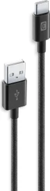 Cellularline Braided Cable USB-A/USB-C 1.5m schwarz