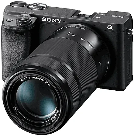 Sony Alpha 6400 A mit Objektiv E PZ 16-50mm 3.5-5.6 OSS und E 55-210mm 4.5-6.3 OSS
