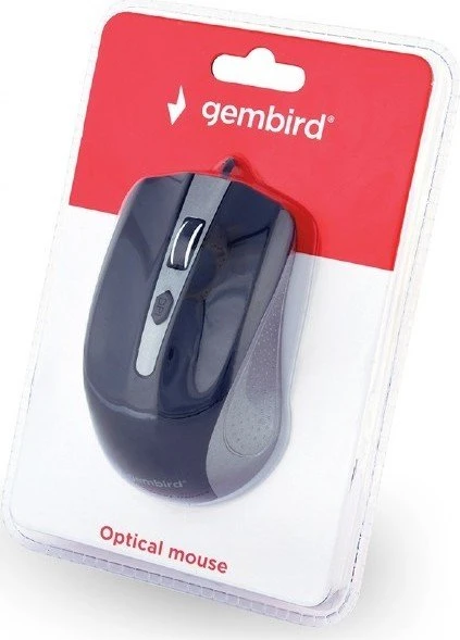 Gembird Optical Mouse 4B-01 grau/schwarz, USB