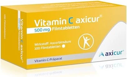 axicorp Pharma Vitamin C axicur 500mg Filmtabletten, 100 Stück