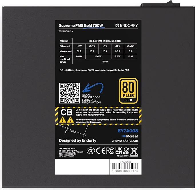 Endorfy Supremo FM5 Gold 750W ATX