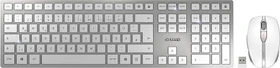 Cherry DW 9100 Slim weiß/silber, USB/Bluetooth, DE