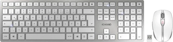 CHERRY DW 9100 Slim weiß/silber, USB, FR Image