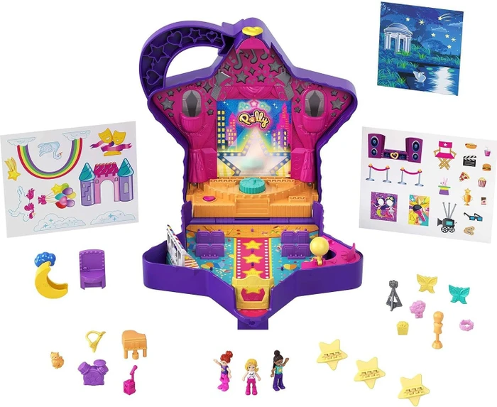 Mattel Polly Pocket - Talent Show-Schatulle mit Shani