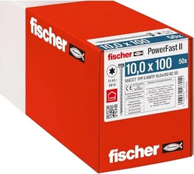 fischer PowerFast FPFII HWTF 10.0x100 BC 50 Holzbauschraube, 10x100mm, 50 Stück