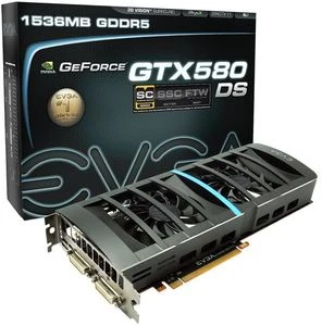 EVGA GeForce GTX 580 DS Superclocked, 1.5GB GDDR5, 2x DVI, Mini HDMI