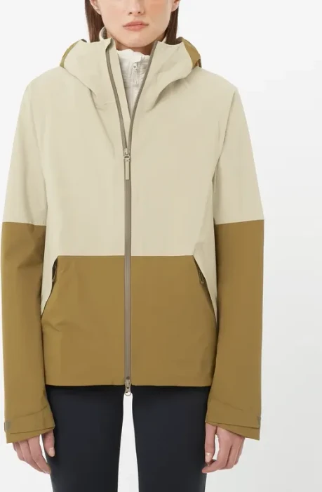 Salomon Outerpath 2.5L Funktionsjacke gray green/brilliant olive (Damen)