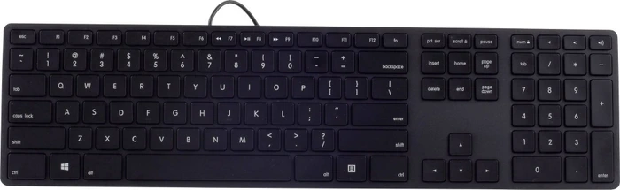 Matias RGB Wired Aluminium PC Keyboard, schwarz, USB, DE