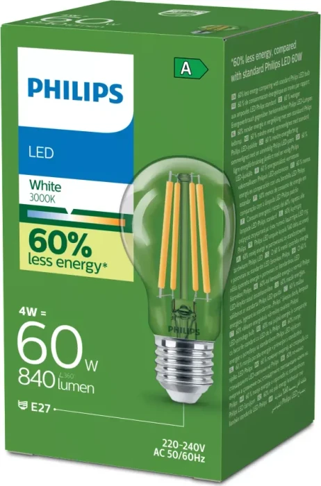 Philips LED CLA 60W A60 E27 CL UE SRT4 4W/830