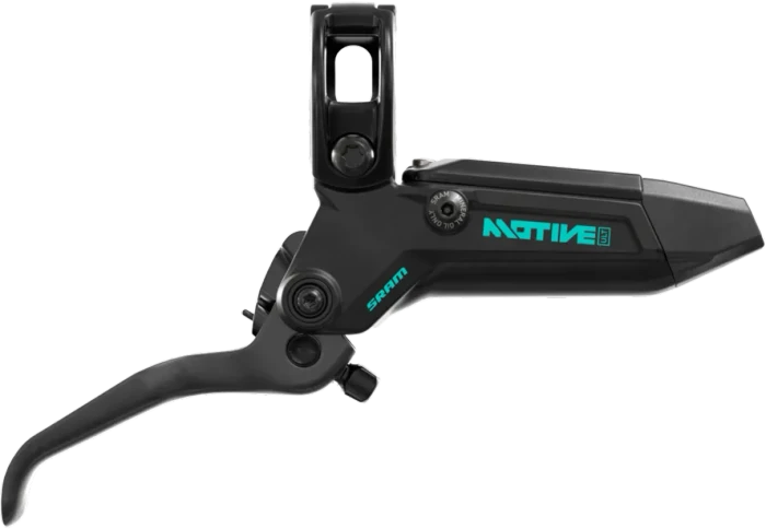 SRAM Motive Ultimate Expert Kit VR+HR Scheibenbremsenset black/teal splatter