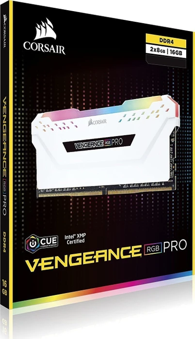 Corsair Vengeance RGB PRO weiß UDIMM 32GB Kit, DDR4-2666, CL16-18-18-36