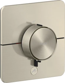 Hansgrohe Axor ShowerSelect ID softsquare Thermostat für 1 Verbraucher und einen zusätzlichen Abgang brushed nickel