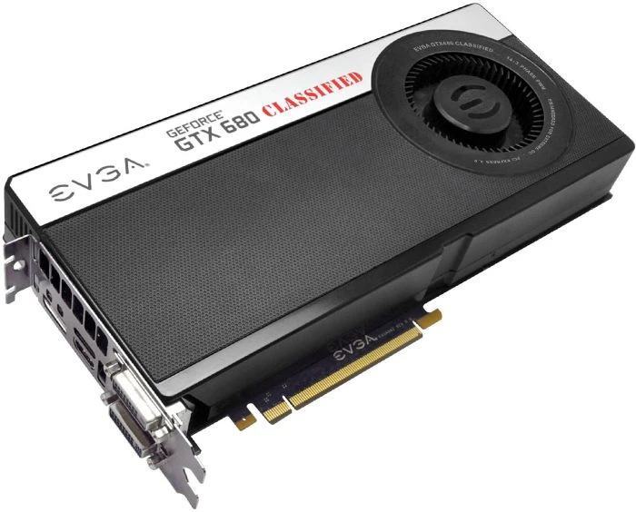 EVGA GeForce GTX 680 Classified, 4GB GDDR5, 2x DVI, HDMI, DP