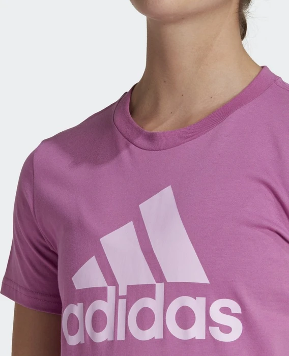 adidas Loungewear Essentials Logo T-Shirt kurzarm semi pulse lilac/bliss lilac (Damen)