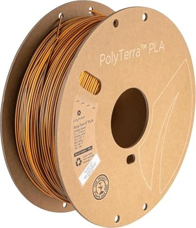 Polymaker PolyTerra PLA Dual, Shadow Orange (Orange-Black), Spule, 1.75mm, 1.00kg