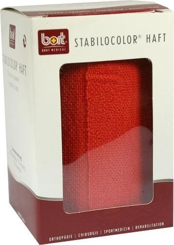 Bort Medical StabiloColor haft Bandage rot, 10cm x 5m, 1 Stück