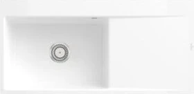 Villeroy & Boch Subway Style 60 flat flächenbündig Becken links snow white
