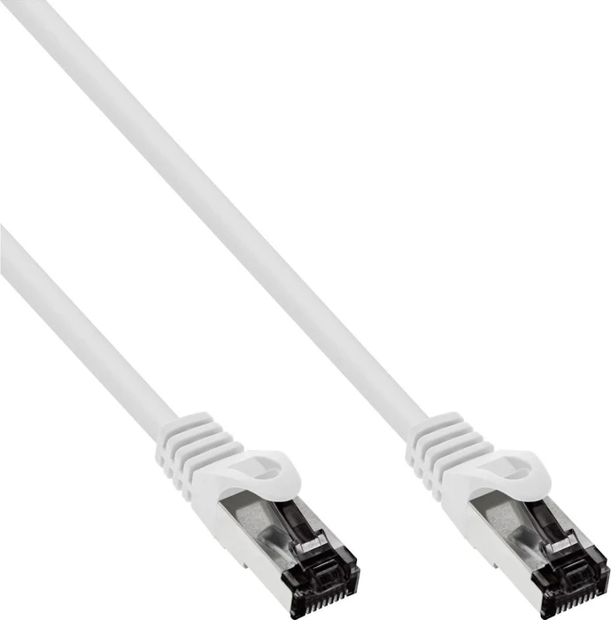 InLine Patchkabel, Cat8.1, S/FTP, RJ-45/RJ-45, 15m, weiß (78815W)