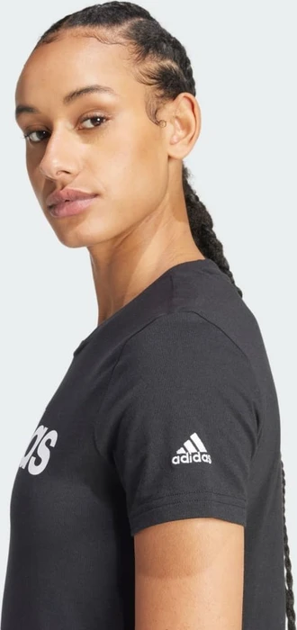adidas Loungewear Essentials Slim Logo T-Shirt kurzarm schwarz/weiß (Damen)