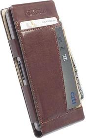 Krusell Kalmar WalletCase für Sony Xperia Z1 Compact braun (76014)