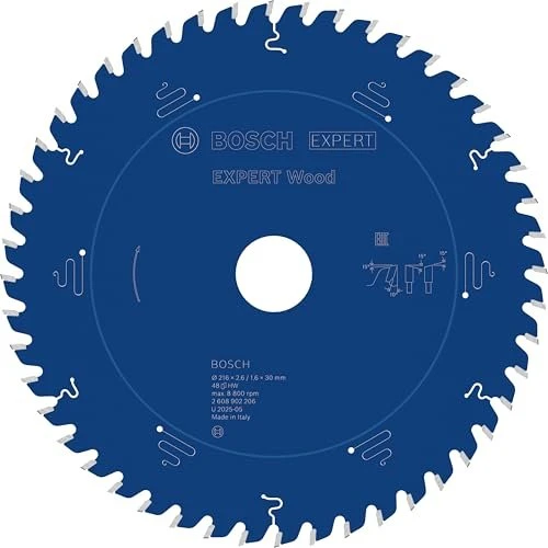 Bosch Professional Expert Wood Kreissägeblatt 48Z, 216x1.6x30mm, 1 Stück