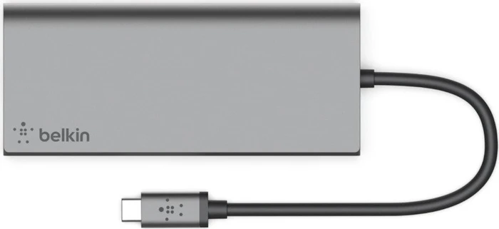 Belkin USB-C Multimedia Hub, USB-Hub, RJ-45, USB-C 3.0 [Stecker]