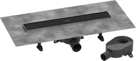 Hansgrohe RainDrain Go Duschrinne, Komplett-Set, schwarz matt