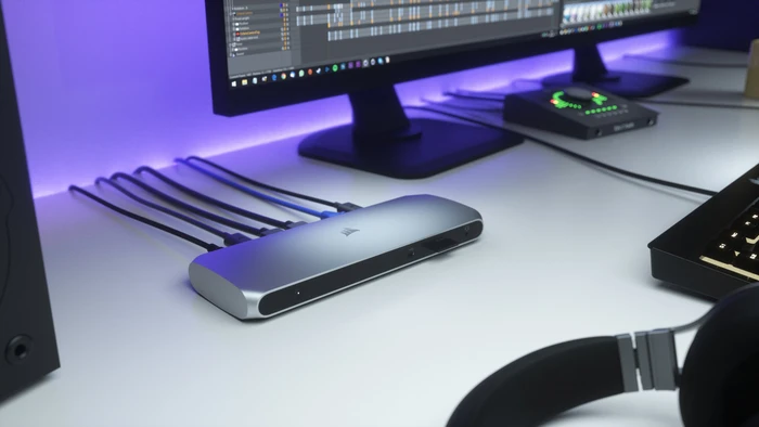 Corsair TBT100 Thunderbolt 3 Dock (2x HDMI), Thunderbolt 3 [Buchse]