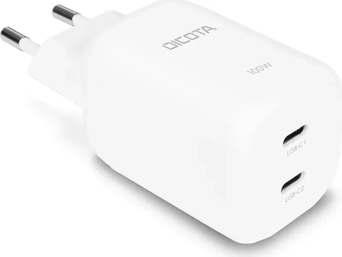 Dicota 2-Port GaN Wall Charger 100W weiß