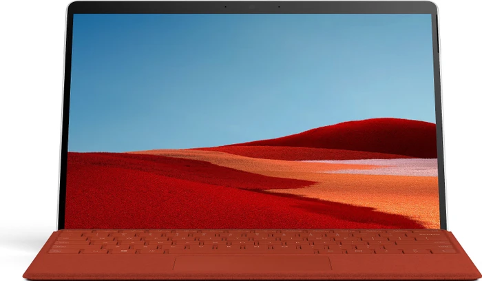 Microsoft Surface Pro X, Platin, SQ2, 16GB RAM, 512GB, Surface Pro X Signature Keyboard Mohnrot, Surface Slim Pen Bundle