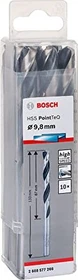 Bosch Professional HSS PointTeQ Spiralbohrer, 9.8x87x133mm, 10 Stück