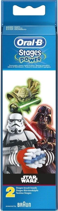 Oral-B Stages Power Kids Star Wars Kinder-Ersatzbürste, 2 Stück