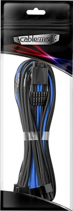 CableMod C-Series Pro ModMesh 12VHPWR for Corsair, 3x 8-Pin PCIe Stecker auf 16-Pin PCIe 5.0 12VHPWR Stecker, Adapterkabel, schwarz/blau, 60cm