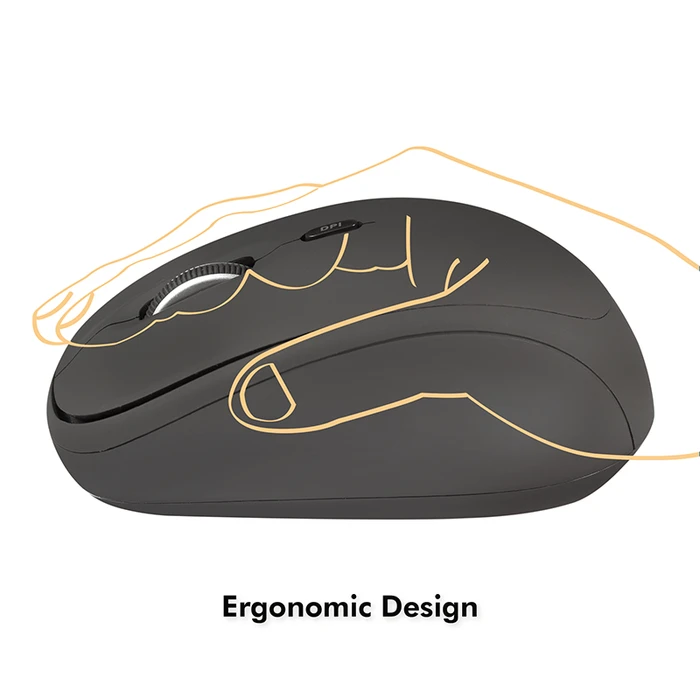 LogiLink Ergonomische Funk-Maus, USB
