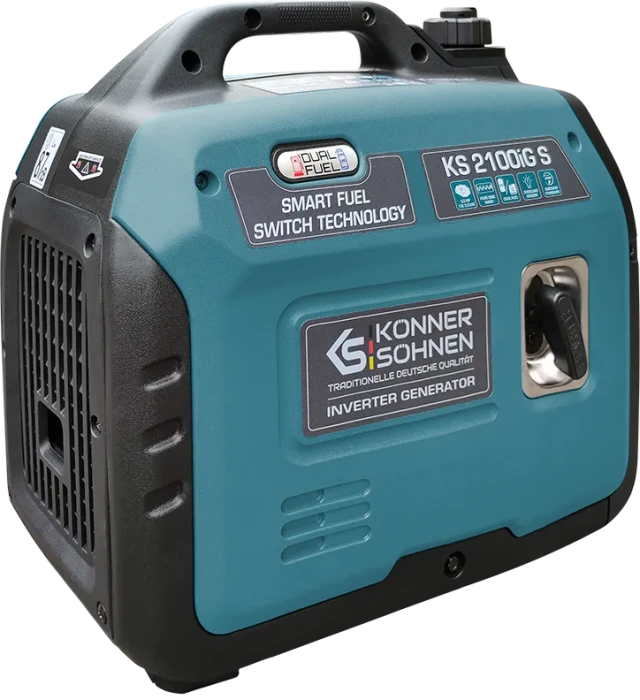 Könner & Söhnen KS 2000iG S Hybrid Flüssiggas/Benzin-Stromerzeuger