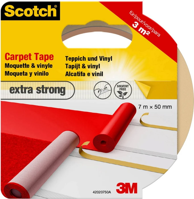 3M Scotch Teppichklebeband 4202 weiß, Klebeband, 50mm/7m