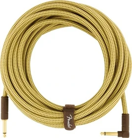 Fender Deluxe Series Instrument Cable Tweed Angled 7.5m