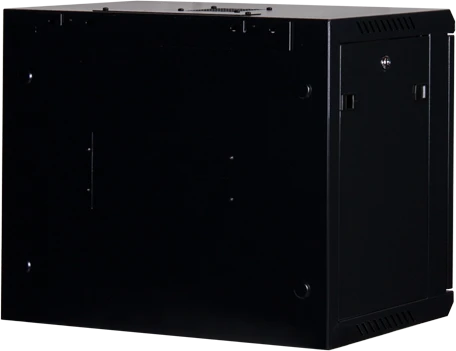 Rockstable 19" Wandschrank 9HE, Sicherheitsglastür, IP2X, schwarz, 440mm tief