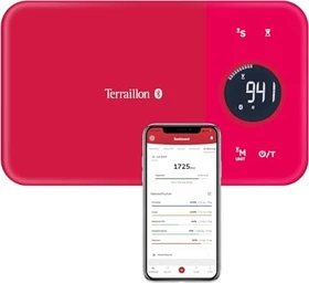 Terraillon NutriTab digitale Küchenwaage cranberry rot