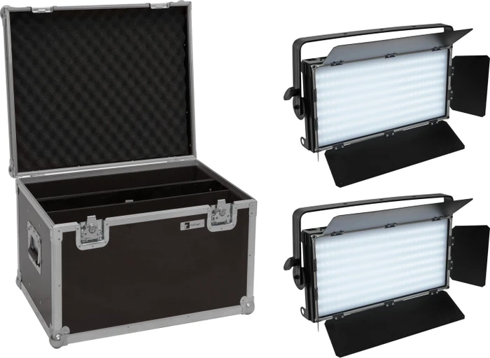 Eurolite Set 2x LED PLL-480 QCL Panel + Case (20000932)