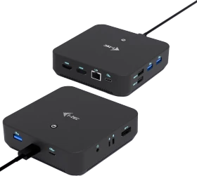 i-tec DP Dual HDMI Docking Station with Power Delivery 100 W, USB-C 3.1 mit DisplayPort 1.4 [Stecker] (C31TRIPLEVIDEODPPRO)