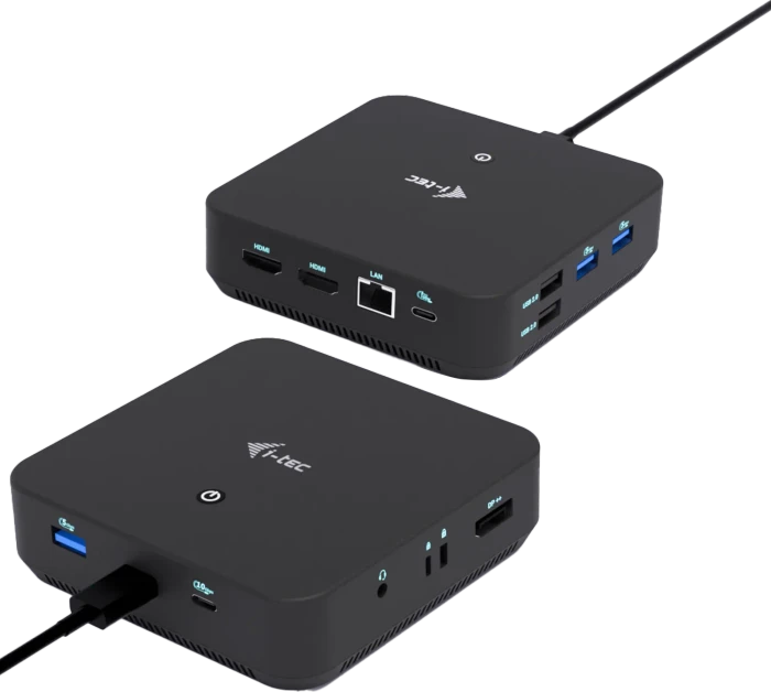 i-tec DP Dual HDMI Docking Station with Power Delivery 100 W, USB-C 3.1 mit DisplayPort 1.4 [Stecker]
